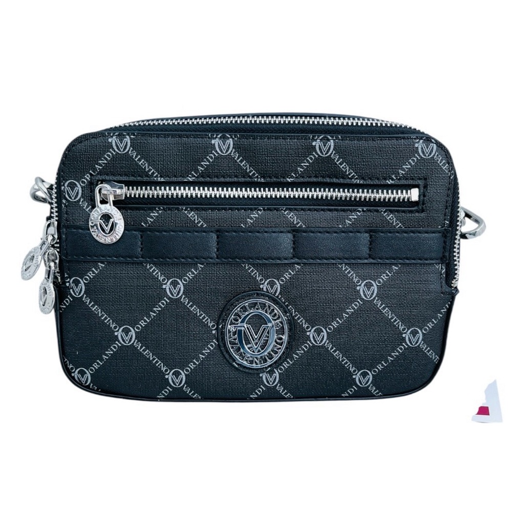 Valentino Orlandi NWT Black and Silver Camera Bag - Picture 4 of 6